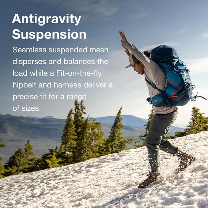 Osprey Atmos AG LT 50L Men's Backpacking Backpack - Image 3