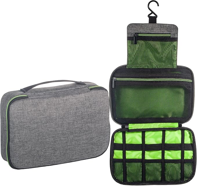 Foldable Man Hanging Travel Toiletry Bag Shaving Dopp Kit Travelling Shower by Tense+Edano