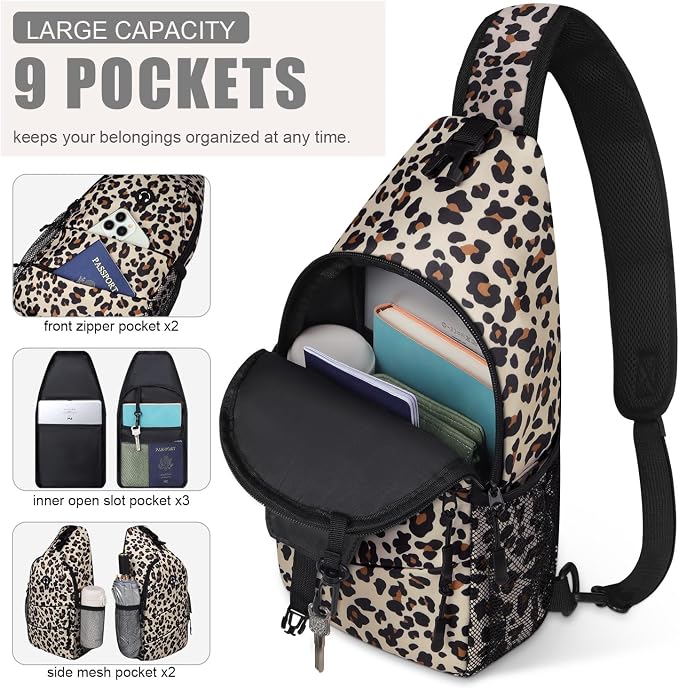 Crossbody Bags for Women Men Trendy Sling Bag Bakpack Casual Chest Bag - Image 3