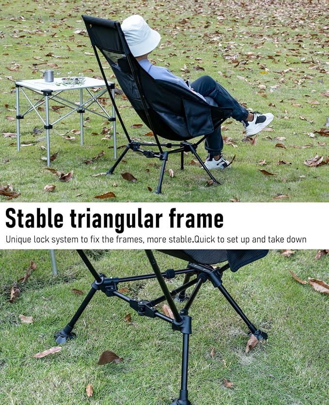 iClimb Ultralight Compact Camping Folding Beach Chair - Image 4