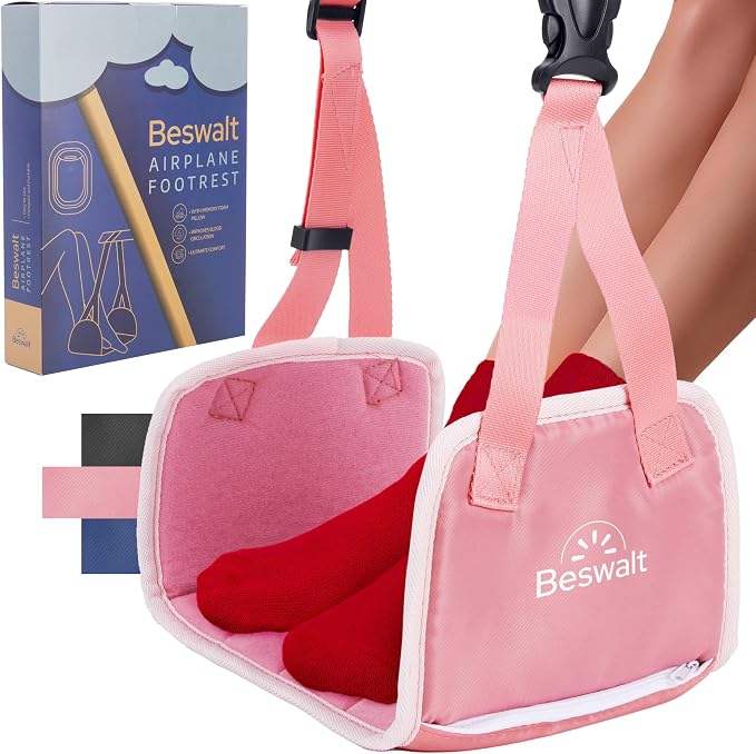 Portable Airplane Foot Hammock for Plane Travel - Image 9