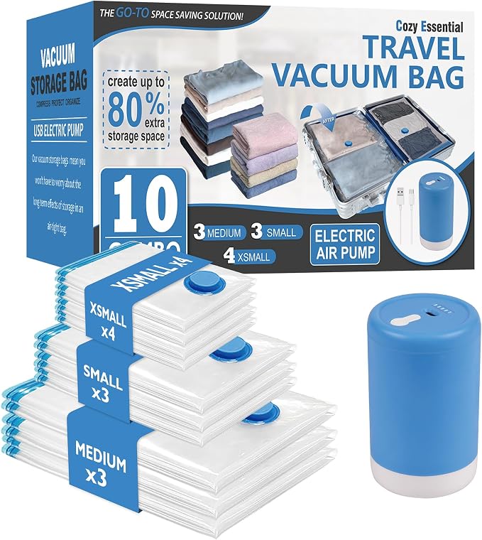 Cozy Essential Travel Vacuum Bags by CozyEssential