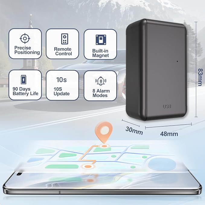 G05A GPS Tracker for Vehicle No Monthly Fees, SIM Card Included, Real-Time - Image 6