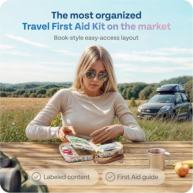 KeepGoing Travel First Aid Kit for Car, Camping and Outdoor Emergencies - Image 2