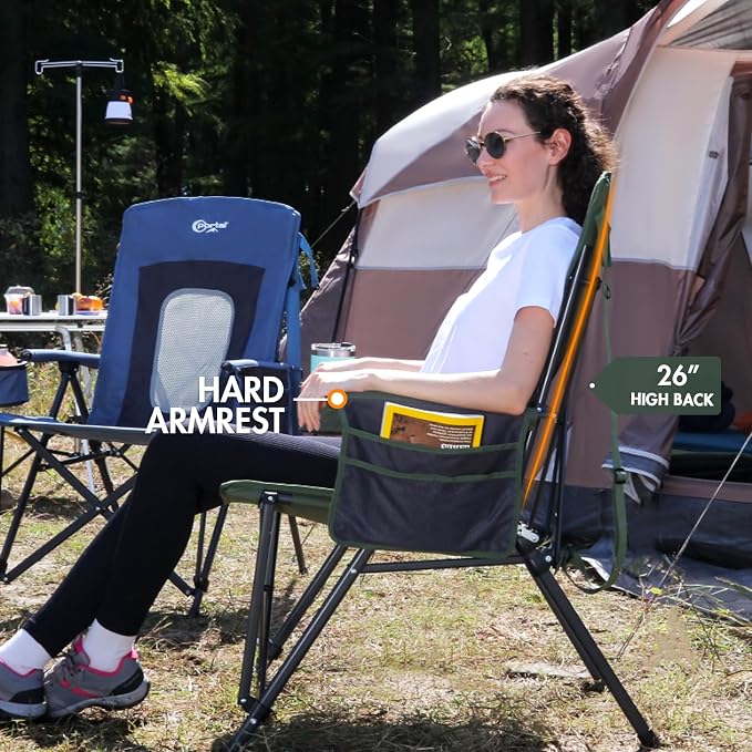 PORTAL Oversized Folding High Back Portable Lawn Chairs - Image 5