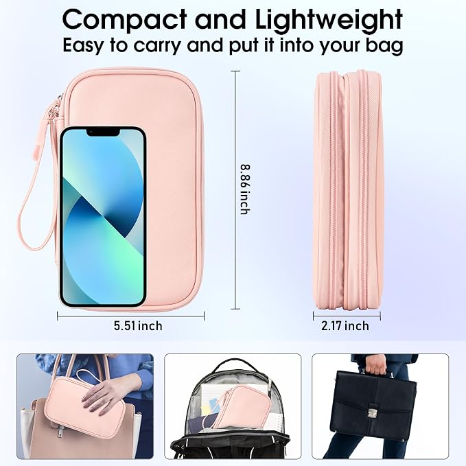 Leather Travel Electronic Organizer - Image 3
