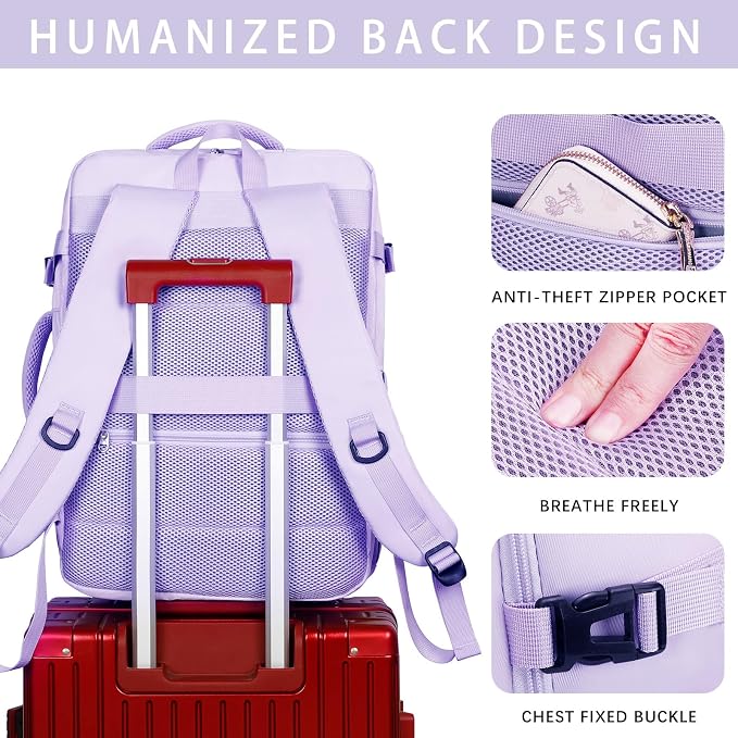 Sowaovut Travel Laptop Backpack, Extra Large High School College Backpacks - Image 6