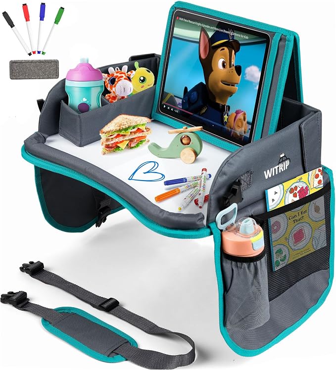 Kids Travel Tray with Dry Erase Board by WITRIP