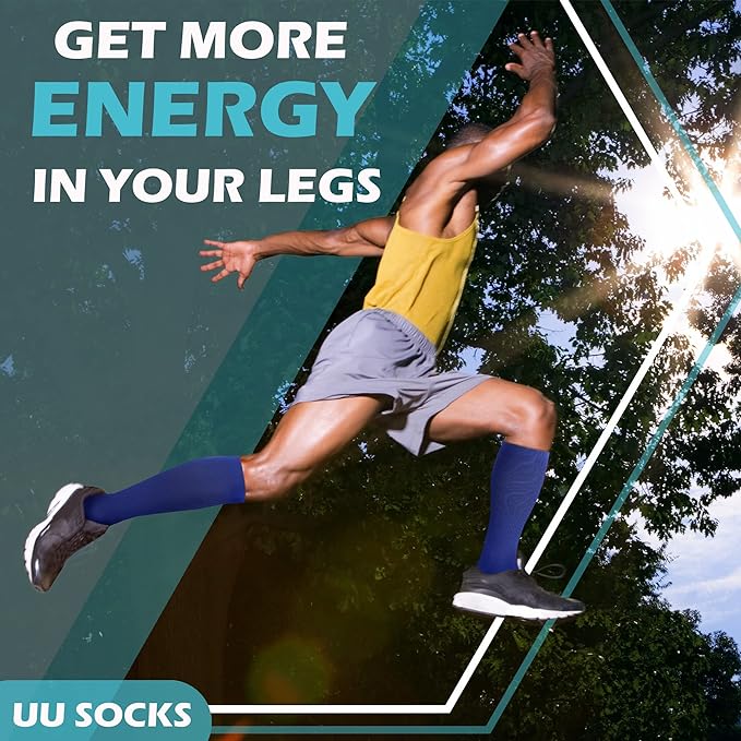 Medical Compression Socks for Women and Men 3 Pairs 20-30 mmHg Knee High - Image 4
