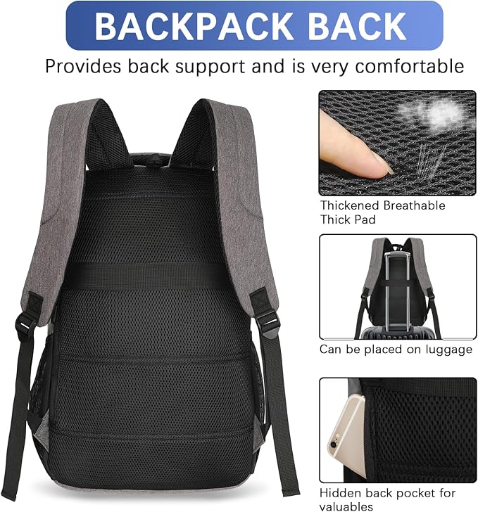 LARIPOP Extra Large Backpack, 17.3 Inch Business Laptop backpack - Image 5