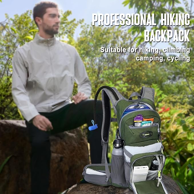 N NEVO RHINO Hydration Backpack, 18L Multipurpose Hiking Backpack - Image 4