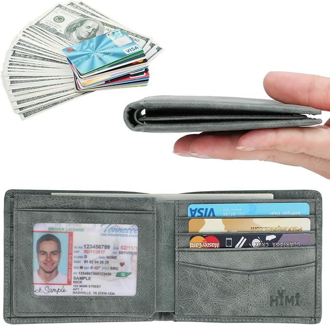 Wallet for Men-Genuine Leather RFID Blocking Bifold Stylish Wallet - Image 2