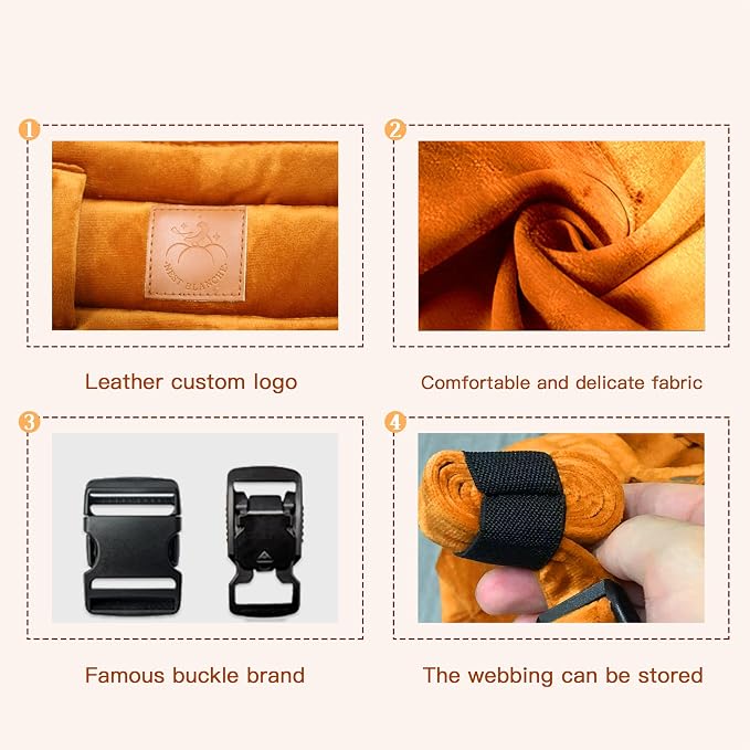 Baby Carrier for Newborn to Toddler, Cozy Baby Wrap Carrier 7-35 lbs, Ergonomic - Image 6