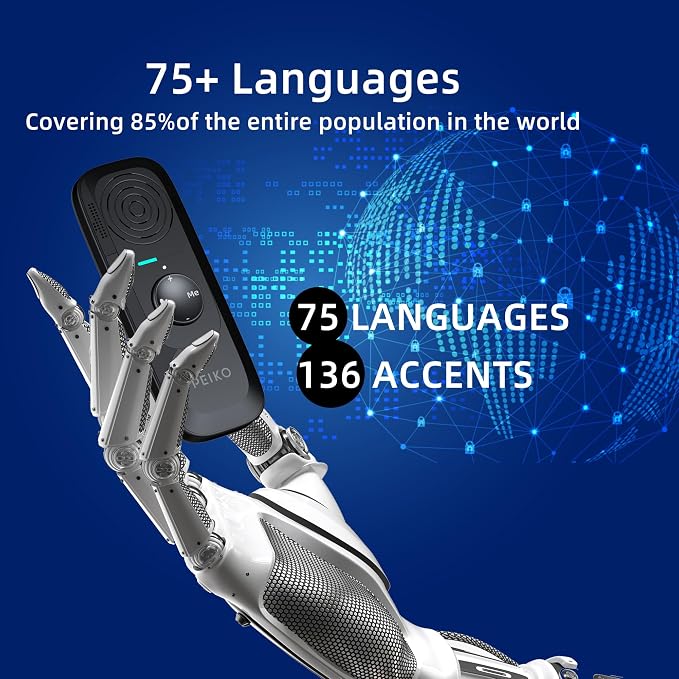 Peiko 136 Language Translation Device, Two-Way Real-time AI Voice Instant - Image 4