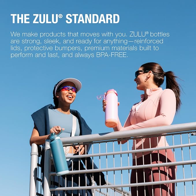 ZULU Powerfill Pro 24oz Stainless Steel Water Bottle - Image 8