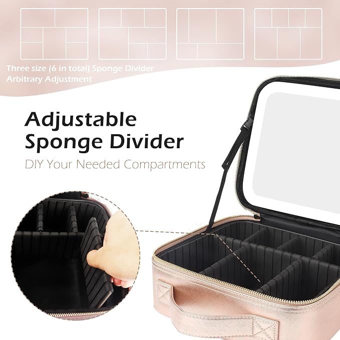 MOMIRA Travel Cosmetic Train Case - Image 4
