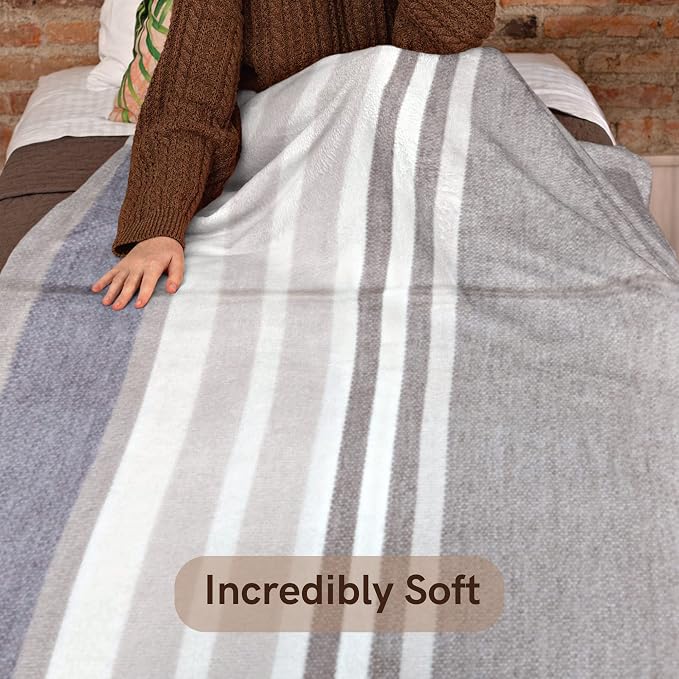 Alpaca Wool Throw Blanket | Super Soft, Lightweight, Breathable and - Image 4