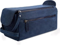 LEATHER VILLAGE Premium Leather Travel Toiletry Bag by LeatherVillage