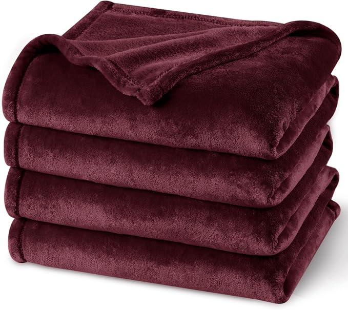 PHF Ultra Soft Fleece Blanket Queen Size, No Shed No Pilling Luxury Plush Cozy by PHF