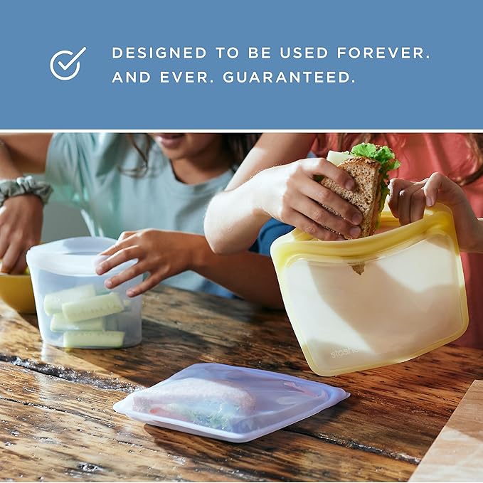 Stasher Premium Silicone Reusable Food Storage Pocket Bag, Sous Vide, Dishwasher - Image 9
