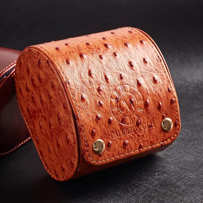 Genuine Napa Leather Watch Roll Travel Case - Image 3