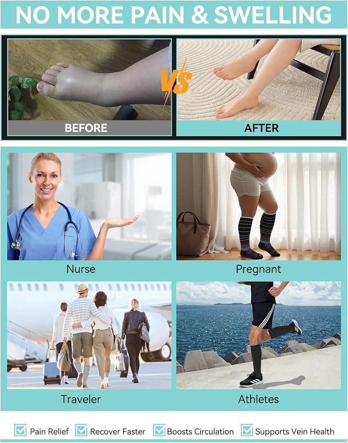 HAPIU Merino Wool Soft Compression Socks - Image 3