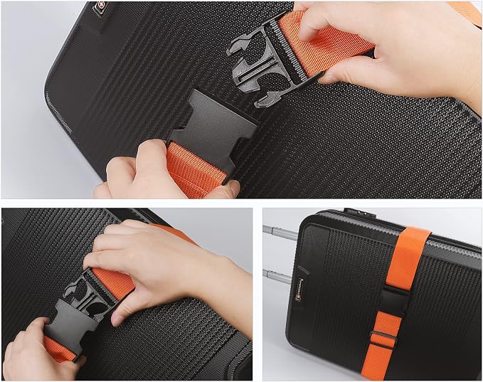 2Pcs Luggage Straps for Suitcase Travel Accessories TSA Approved, 80In Long - Image 9