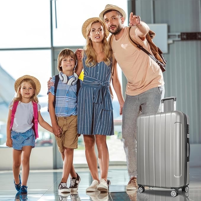 FOCHIER F Luggage Sets, Expandable 3 piece Hard Shell Luggage Set - Image 2