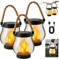 Kaliqo Solar Lantern Outdoor Lights Solar Lantern Waterproof Flickering Flame by Unknown