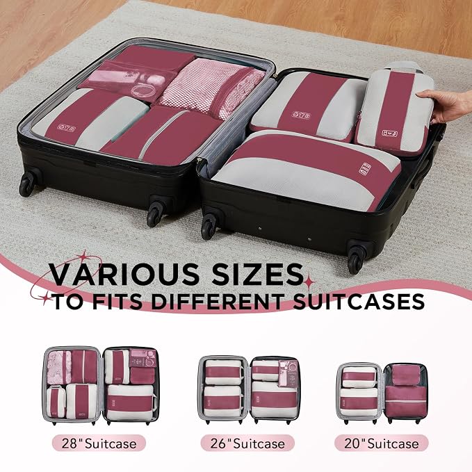 8 Set Compression Packing Cubes - Image 7