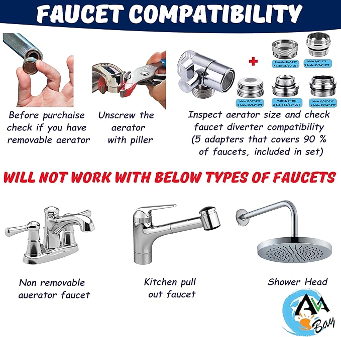 AVAbay® Sink Faucet Handheld Bidet Sprayer - Image 4