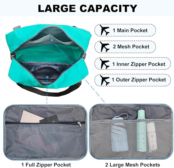 15 Inch Small Carry On Bags for Airplanes Spirit Airlines Personal Item Bag - Image 4