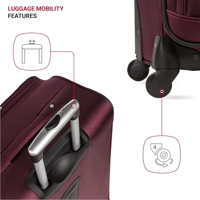 SwissGear Sion Softside Expandable Luggage, 2-Piece Set - Image 3