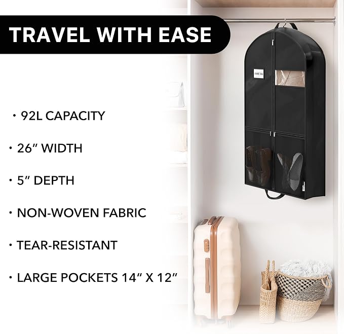 Simple Houseware 43-Inch Travel Garment Bag - Image 6