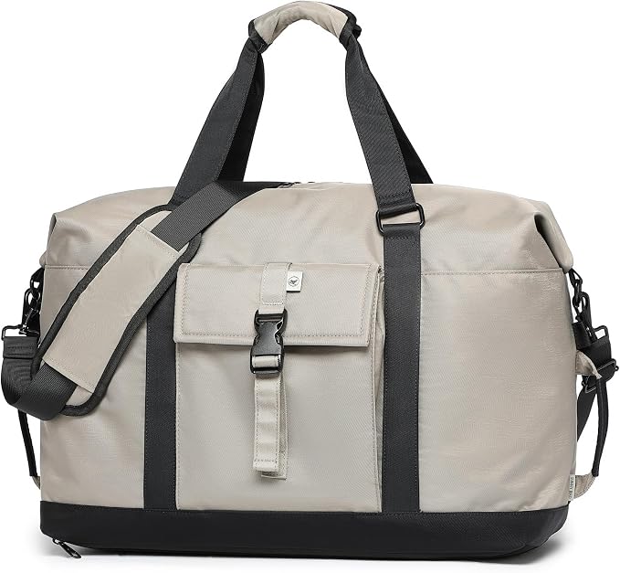 SUNNY BIRD Duffel with Utility Pouch, 40L Weekender Overnight Bag with Shoe by SUNNYBIRD