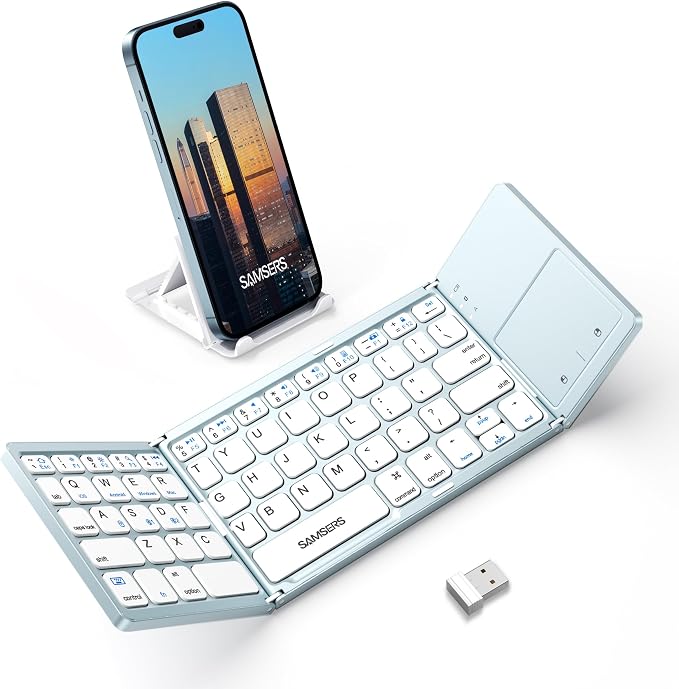 Samsers Multi-Device Foldable Bluetooth Keyboard by HOME