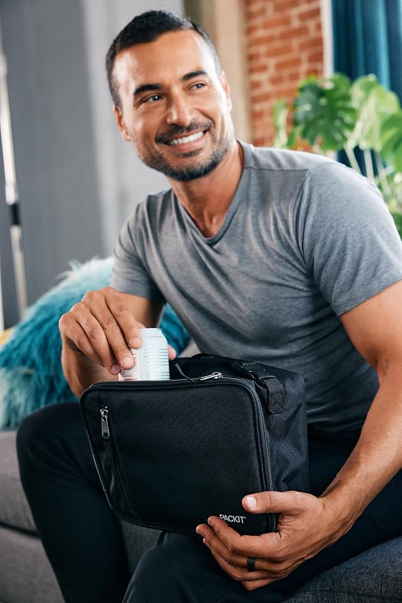 PackIt Freezable Classic Lunch Box, City Charcoal, Built - Image 6