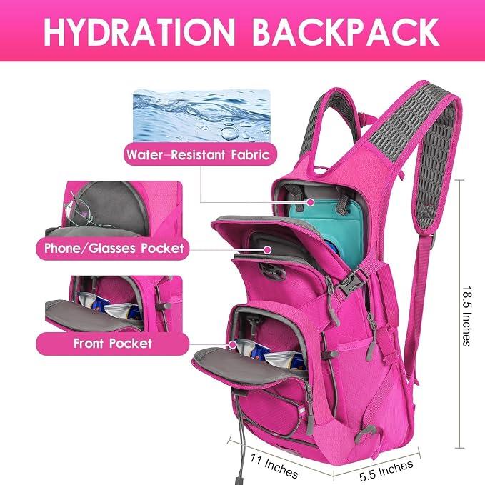 WOLT Hydration Backpack 18L Hiking Water Backpack - Image 2