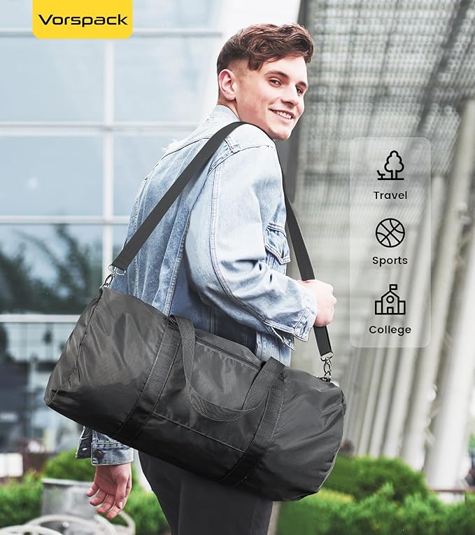 Vorspack Duffel Bag 20-24-28 Inches Foldable Gym Bag - Image 6