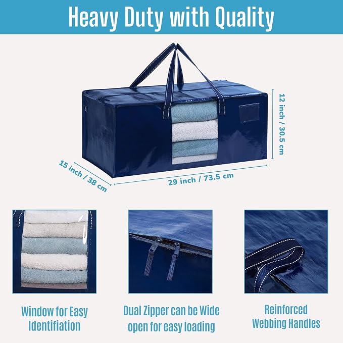 VENO 2 Pack Moving Bags Extra Large Storage Bags - Image 3