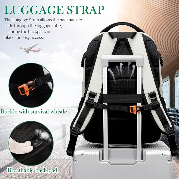 FENGDONG 17.3 inch Large Laptop Backpack Durable Waterproof Travel College - Image 6