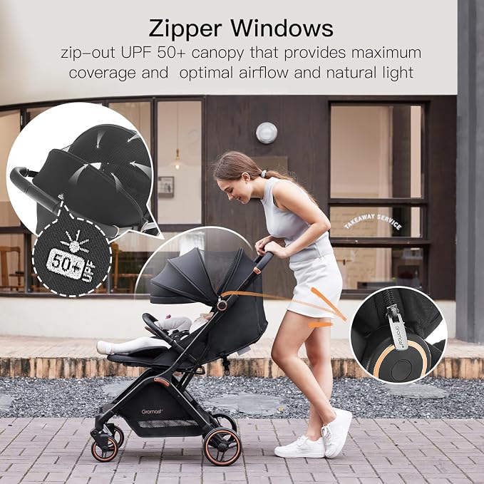 Gravity Folding Baby Stroller - Image 9