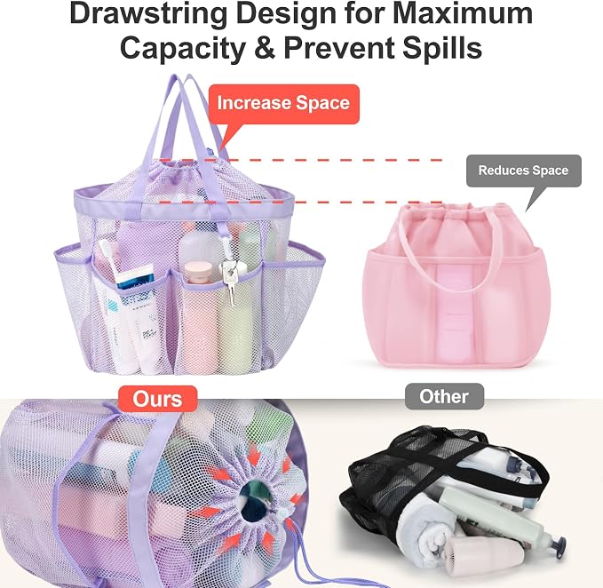 F-color Mesh Shower Caddy Portable - Image 2