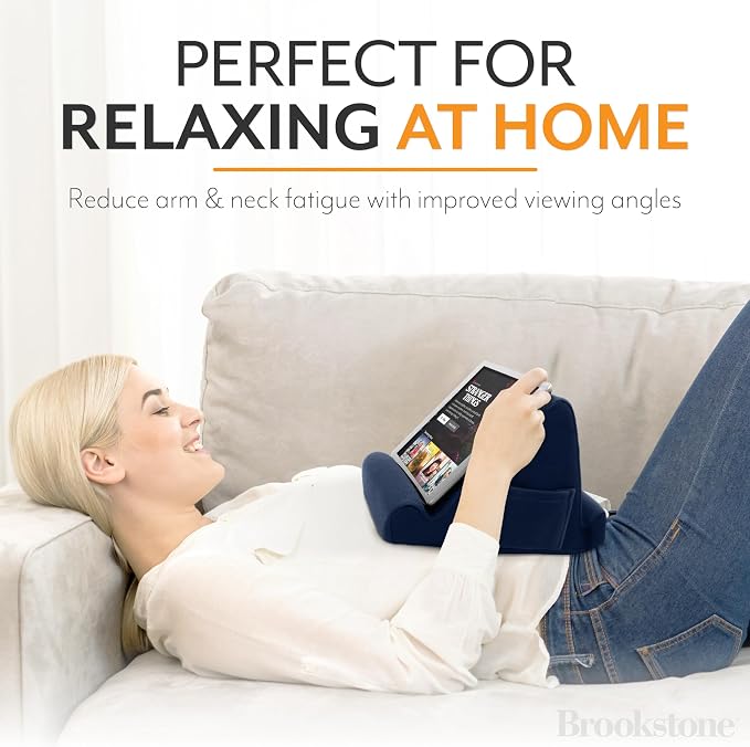 Brookstone, Memory Foam Lap Desk Tablet Holder, Holds Phones, E-Book Readers - Image 2