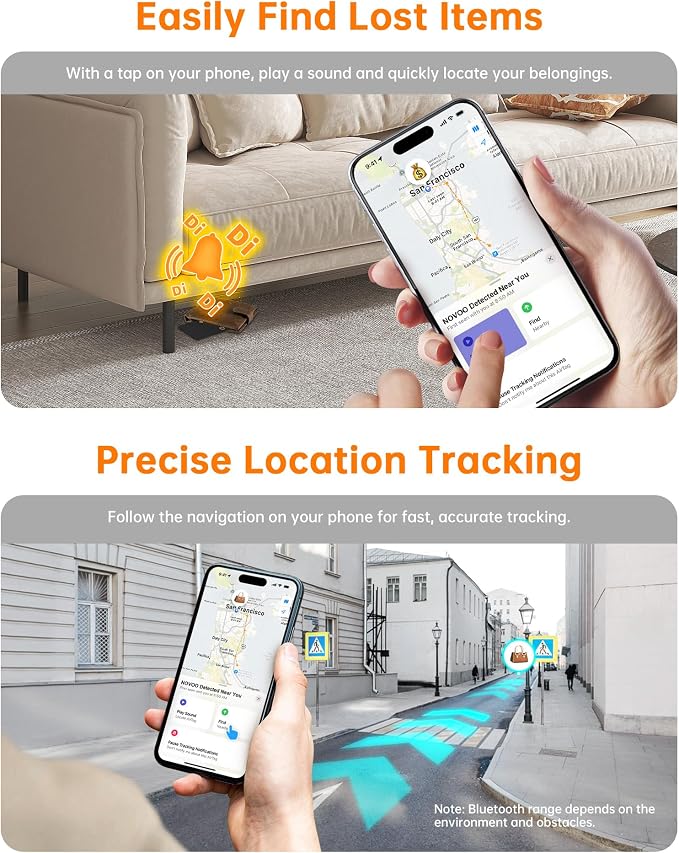 NOVOO Air Locator Tag Wallet Tracker Card - Image 4