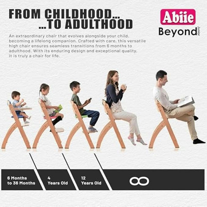 Abiie Beyond Junior Wooden High Chair - Image 4