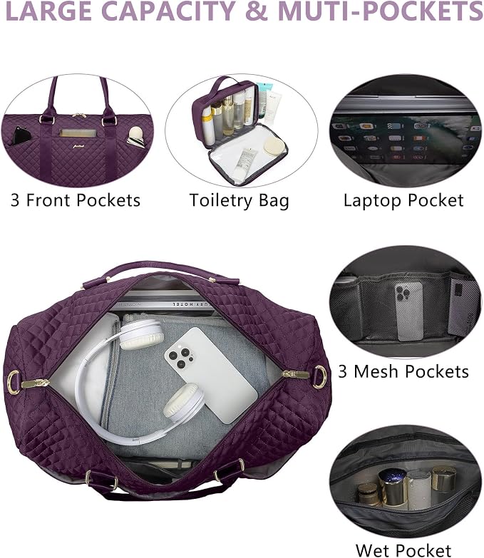 Women Duffle Weekender Travel Bag: Large Duffel Bags - Image 2