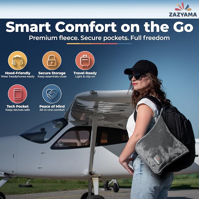 3-in-1 Travel Blanket Airplane – Compact - Image 5