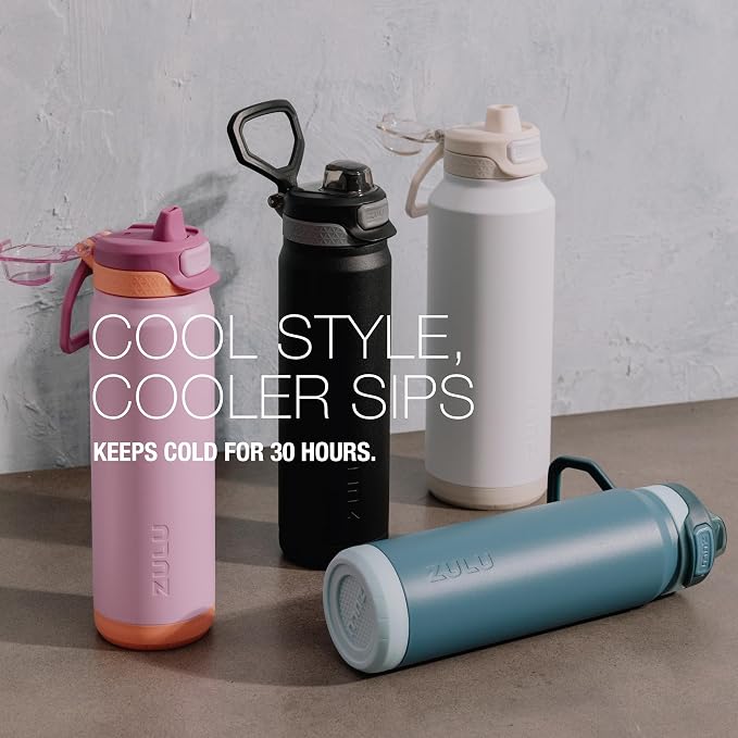 ZULU Powerfill Pro 24oz Stainless Steel Water Bottle - Image 4
