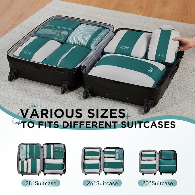 8 Set Compression Packing Cubes - Image 7